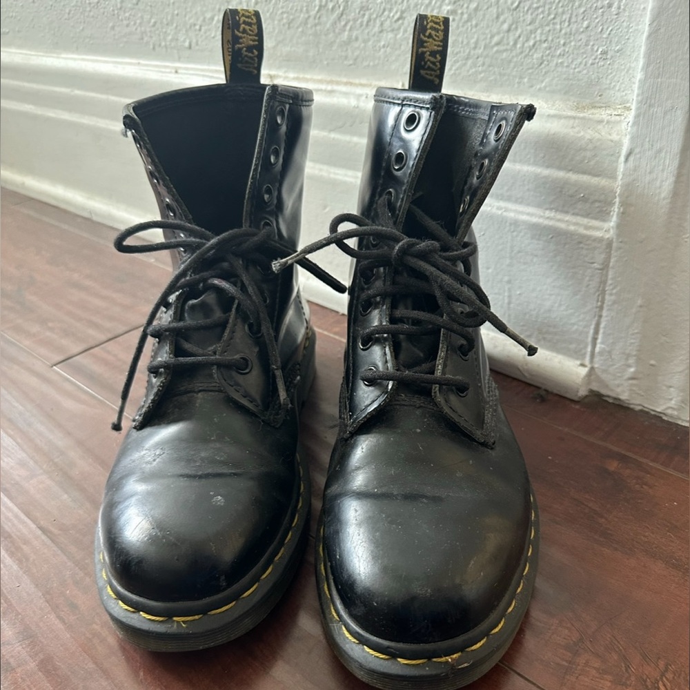 Dr. Martens black boots Smooth Leather Lace Up women’s US 8 - Picture 8 of 8